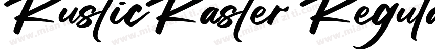 RusticRaster Regular字体转换